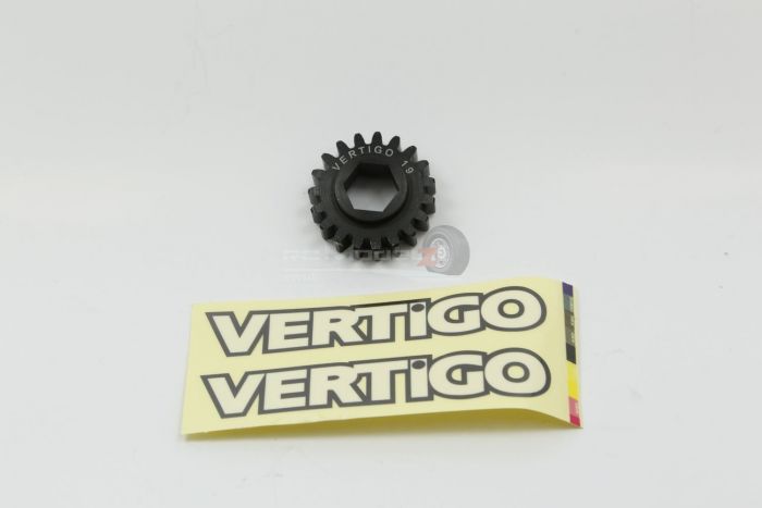 Vertigo Steel Pinion gear (fits VP Losi Hex drive clutch bell) - 19 Tooth