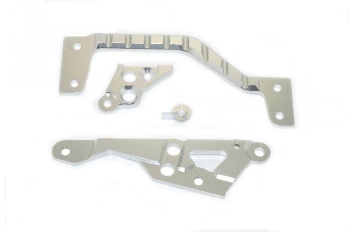 HD Alloy Centre Chassis Brace and Side Braces - Silver