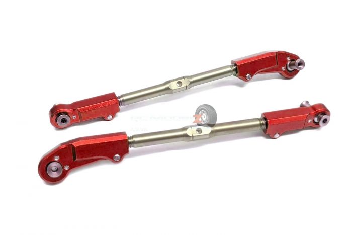 MadMax Arrma Front Alloy Steering Tie Rod - Red