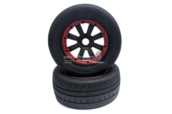 MadMax Street Sweeper On-Road Wheel & Tyre Pair Red