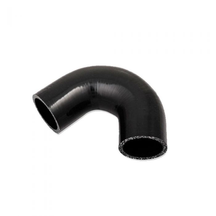 Silicone Polyester Reinforced 135 Degree Elbow Hose Black
