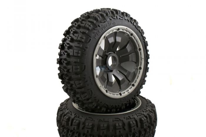 Pioneer Buggy Wheels Black Poison Rims Front Pair