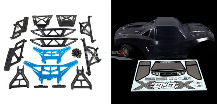 Rovan LT to Basic X-LT Monster Truck Blue for Rovan LT, 30DNT, Losi 5ive-T