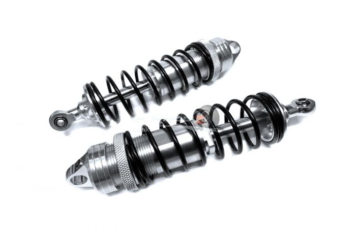 Rovan XLT CNC Alloy 10mm Front Shock Absorber Pair - Silver