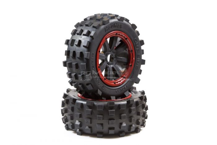 MadMax Giant Grip Wheels Black/Red