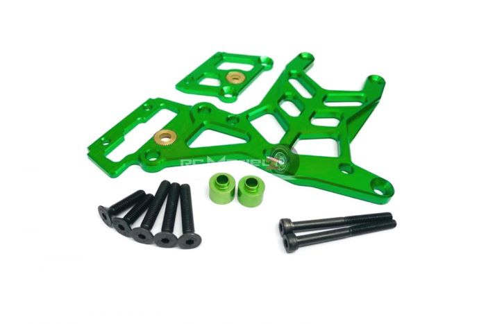Rovan Baja CNC Alloy Rear Upper & Brake Plate Green