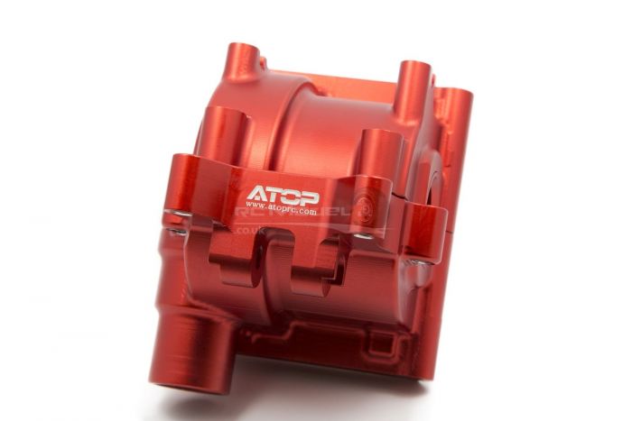 Atop RC Rear Alloy Diff Case Red