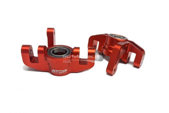 Atop RC 5ive-T Front Hub Carriers Red