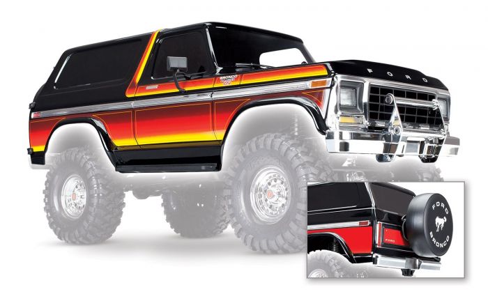 Traxxas Ford Bronco Body Complete (Requires #8072 inner fenders)