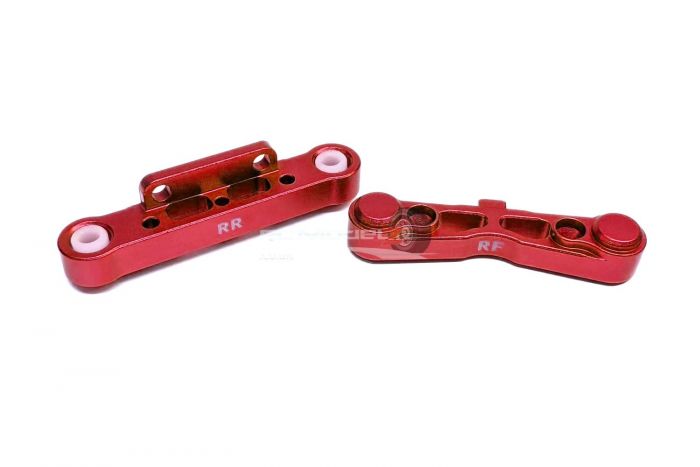 MadMax Arrma Alloy Suspension Mounts Rear - Red
