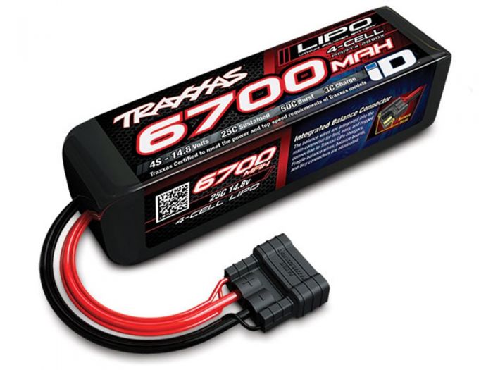 Traxxas 6700mAh 14.8v 4-Cell 25c LiPo iD Battery
