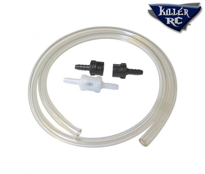 KillerRC Fuel Tubing & Disconnect Kit - Clear