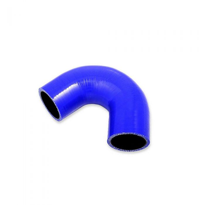 Silicone Polyester Reinforced 135 Degree Elbow Hose Blue