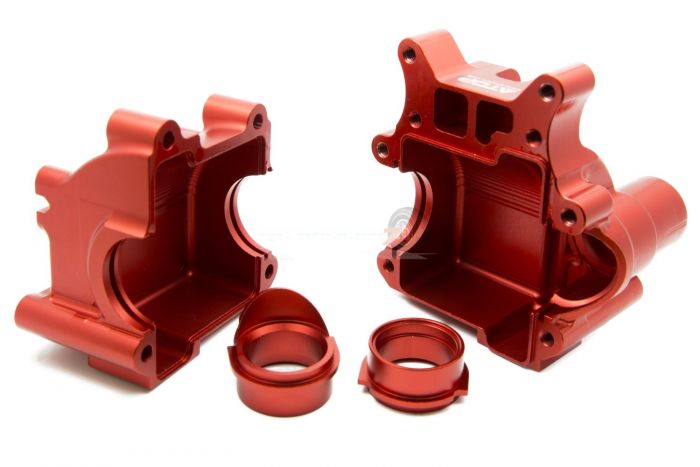 Atop RC Rear Alloy Diff Case Red