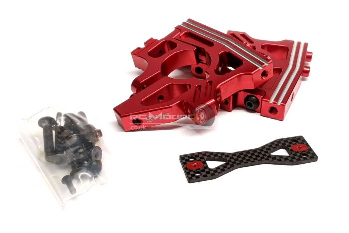 GTB Racing Alloy Front Diff Towers - DBXL/MTXL - Red