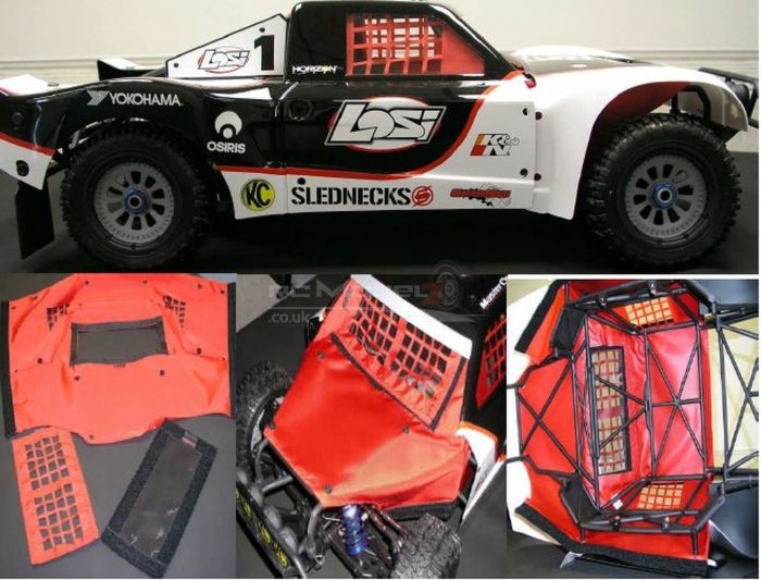 Outerwears Losi 5ive-T Chassis Shroud - Red