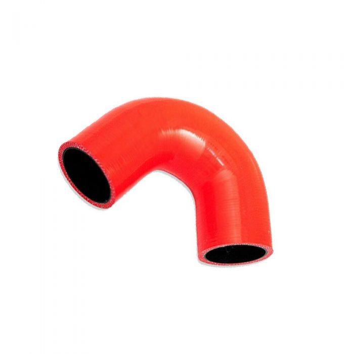 Silicone Polyester Reinforced 135 Degree Elbow Hose Red