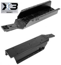 Kraken RC X3 v2 Polymer Chassis w/Steel Insert for HPI Baja 5b/5T/5SC