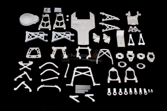 King Motor Dyeable White Nylon Kit for KM Buggies, Rovan & HPI Baja 5B