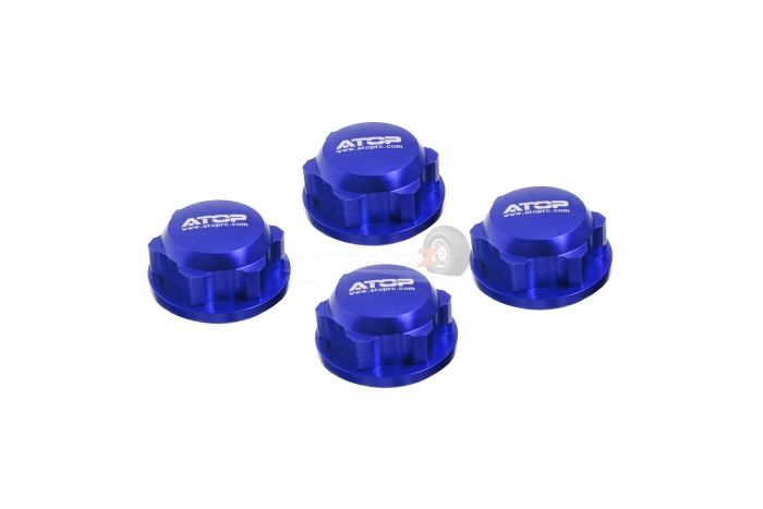 ATOP Enclosed Alloy Wheel Nuts - Blue