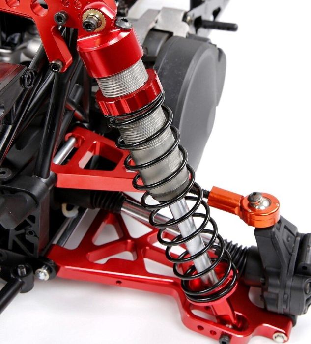 Rovan Alloy Extended Rear Baja Arm Set Red