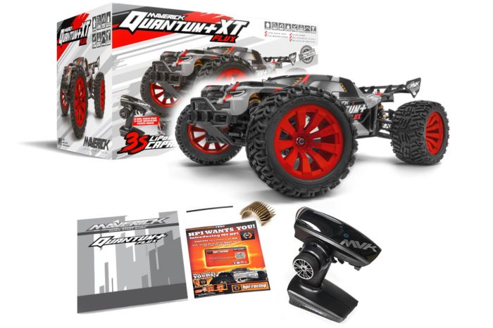 Maverick Quantum+ XT Flux 3S 1/10 4WD Stadium Truck - Red