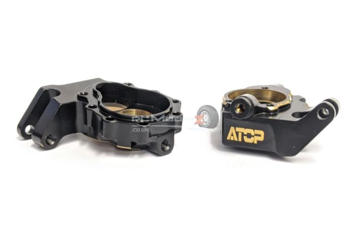 Atop Rc Traxxas TRX4 Brass Front Inner Portal Drive Housing - Black