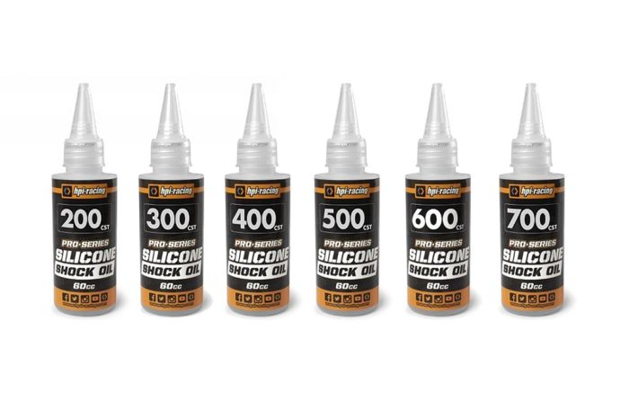 HPI Pro-Series Silicone Shock Oil Thin - Medium Set (200cst-700cst)