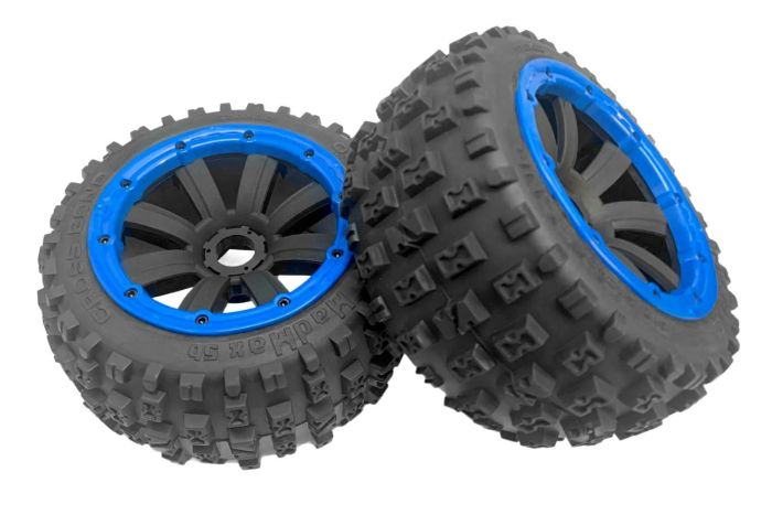 Madmax Cross Bond Wheel Rear Pair - Blue