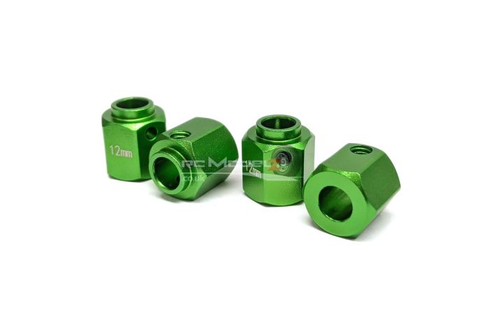 MadMax Traxxas TRX-4 Wheel Hub Extenders +7mm - Green
