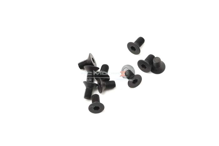 M3x6 Flat head screw black