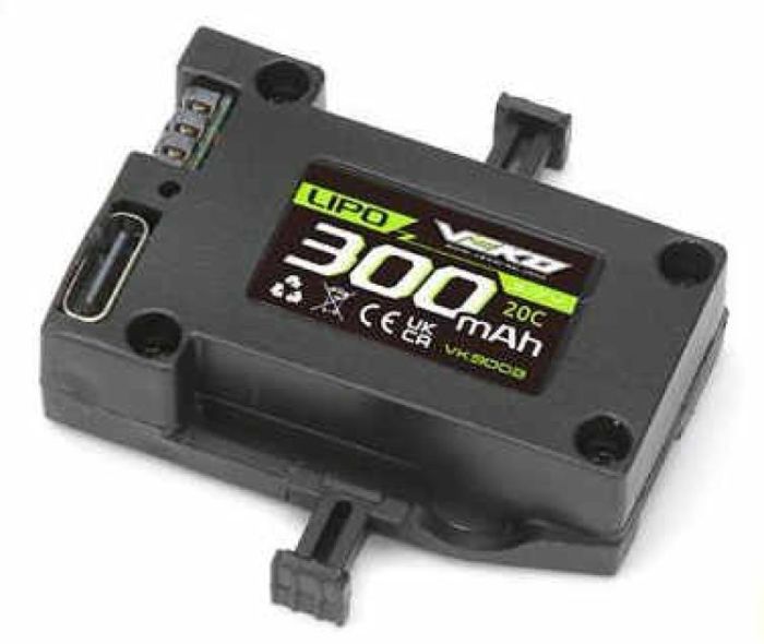 Veko LiPo Battery 300mAh (3.7V 20C) Mini SC