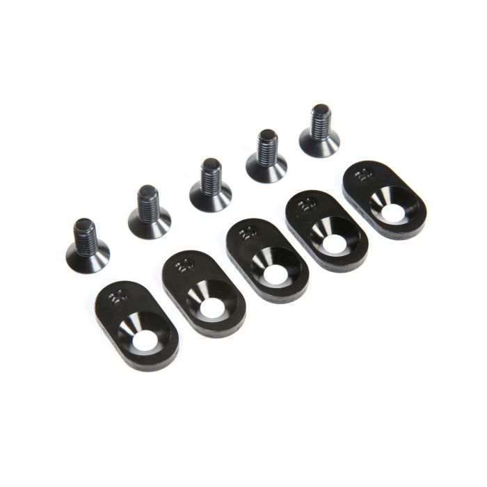 Losi Engine Mount Inserts & Screws, 21T: 5ive-T 2.0