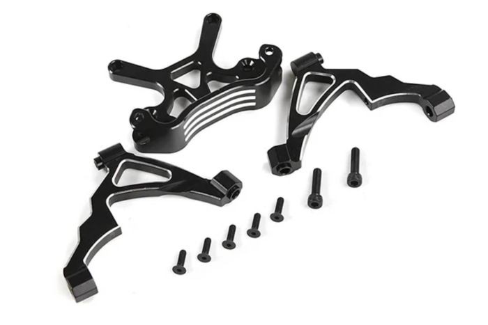 Rovan Baja CNC Alloy Front Shock Mount & Shock Towers Black