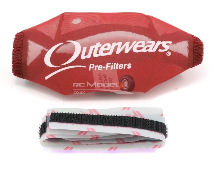 Outerwears R/C Pullstart Pre-Filter - Red