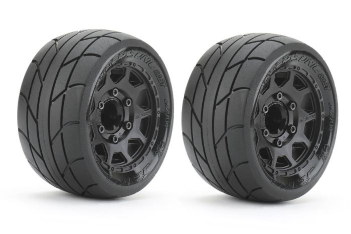 JetKo EX Tyre ST Super Sonic Slicks Black Wheel 2.8 Hex 12,14,17mm (2pcs)