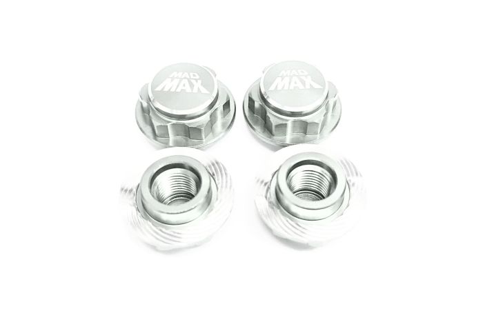 MadMax Traxxas X-Maxx Alloy Hub Adapters - Silver Upgrade Part