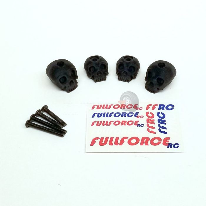 FullForce RC TRAXXAS X-MAXX 3D Printed Body Washers Skull Black