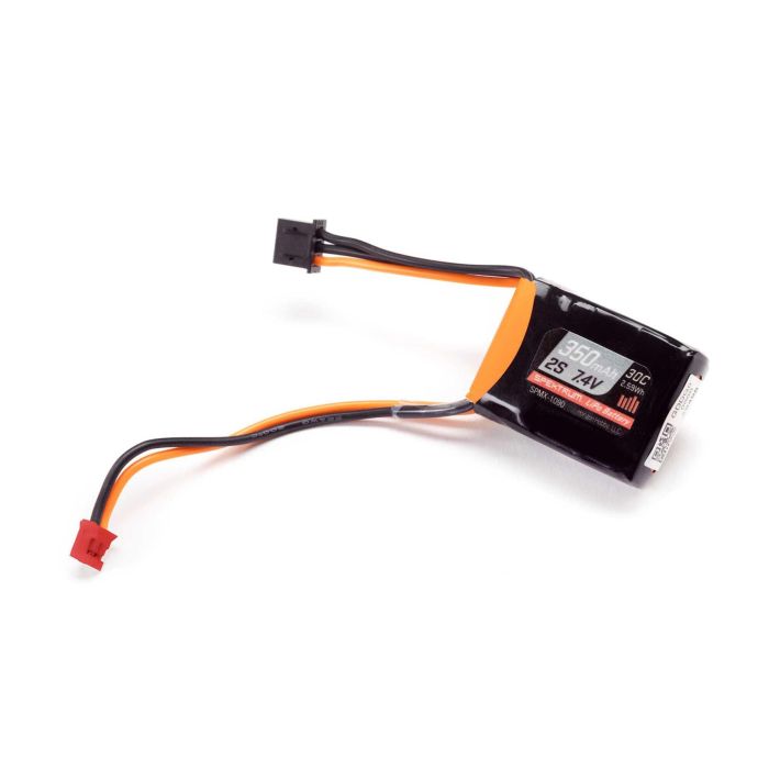 Spektrum 7.4V 350mAh 2S 30C LiPo Battery: PH2.0 (Micro-B/Micro-T)