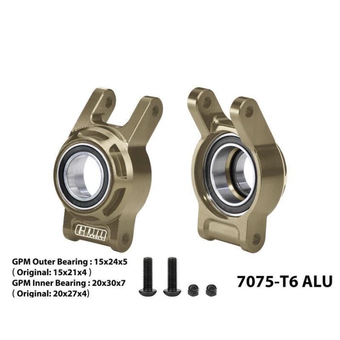 GPM 7075 Alloy Rear Hub (L/ Bearings) For YK7081 TB8 / YK8081 DF8 Titanium