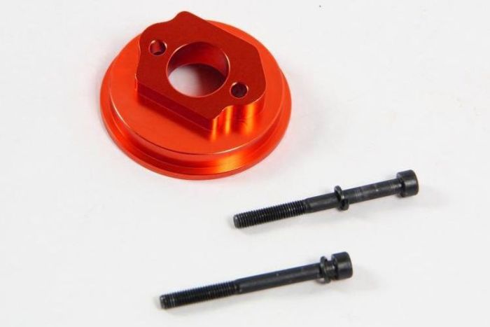Alloy Angled High Flow Air Filter Intake Orange