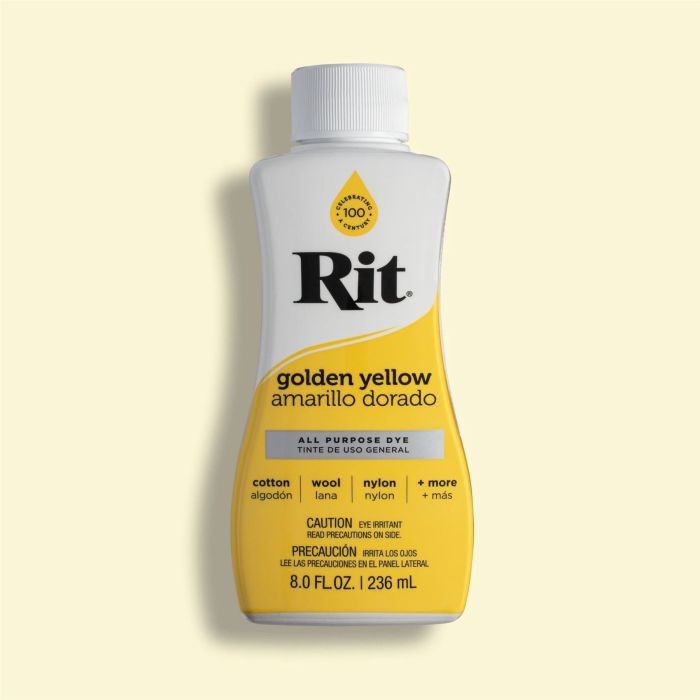Rit Dye Liquid Dye Golden Yellow