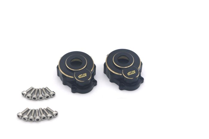 Atop Rc Traxxas TRX-4 Brass  Outer Portal Drive Housing - Black