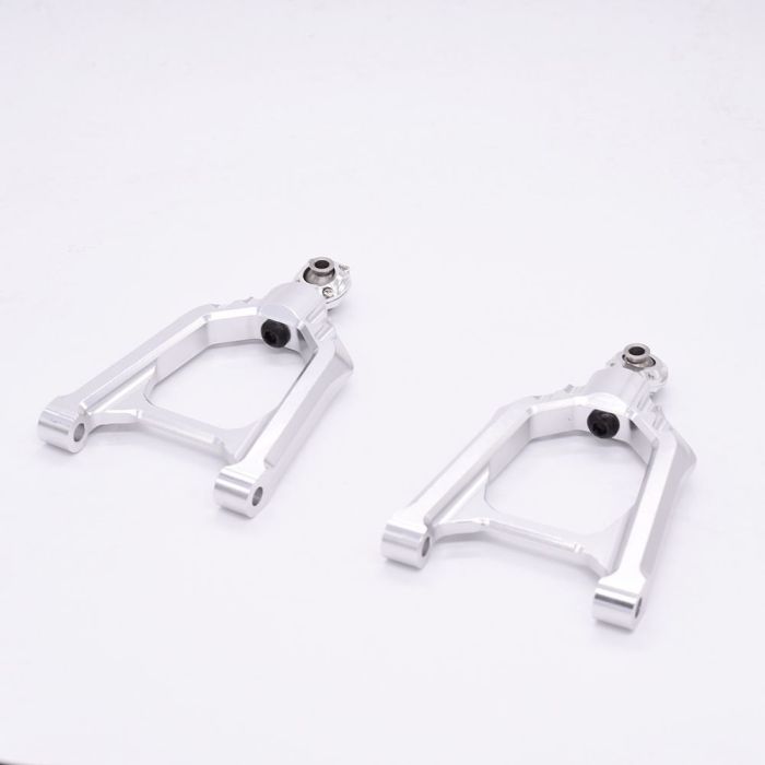 Aluminum Front Upper Arms Pair Silver