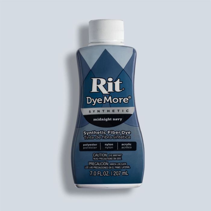 Rit DyeMore Liquid Midnight Navy Synthetic Fiber Dye
