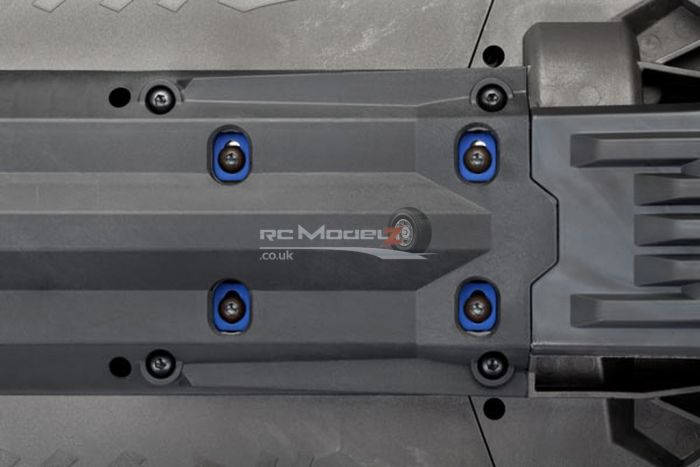 Traxxas X-Maxx Motor Mount Washers Aluminum Blue