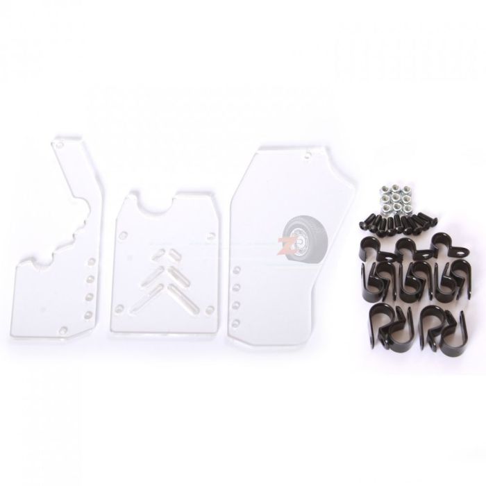 FullForce RC BAJA 5B 3PC Rear Window Set CLEAR