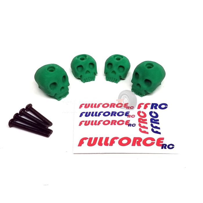 FullForce RC TRAXXAS X-MAXX 3D Printed Body Washers Skull Green