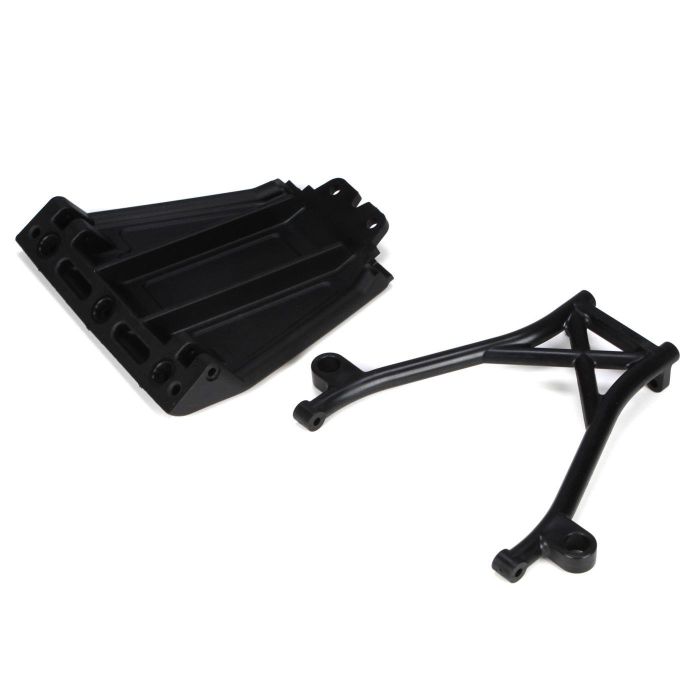Losi Front Skid Plate,Bumper Brace & Spacers: 5IVE-T