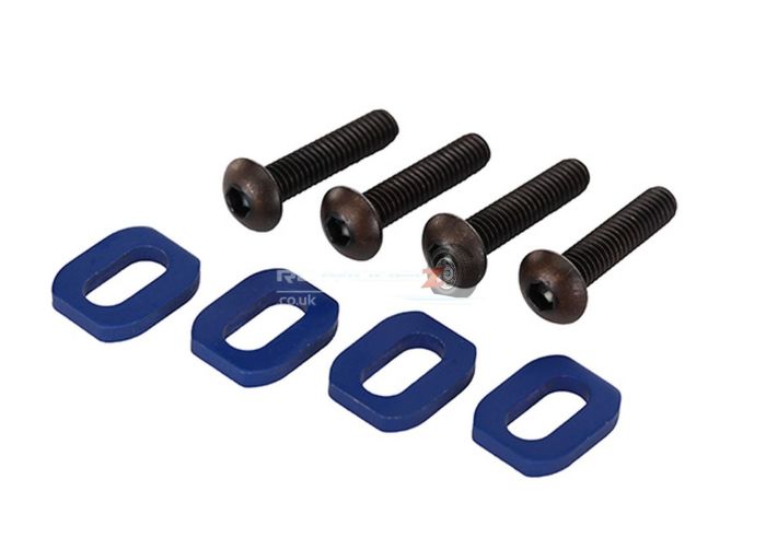 Traxxas X-Maxx Motor Mount Washers Aluminum Blue